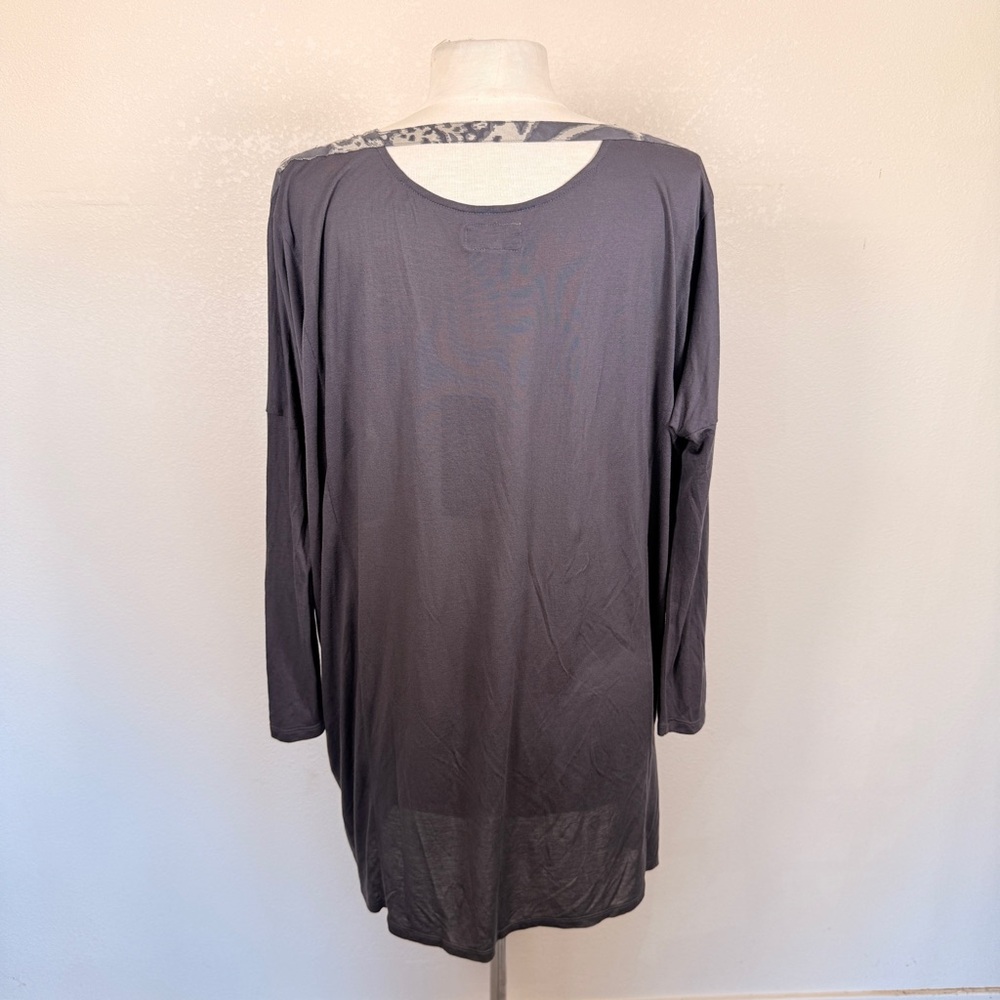 BIYA Johnny Was Silk Oversized Leopard Cheetah Top Blouse Small - Picture 4 of 6